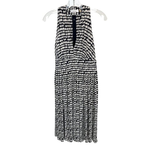 Calvin Klein Dresses & Skirts - NEW Calvin Klein‎ Black & White Geometric Print Sleeveless Dress - Size 8